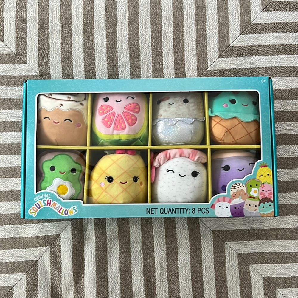 Original Squishmallows 8 pieces food collection